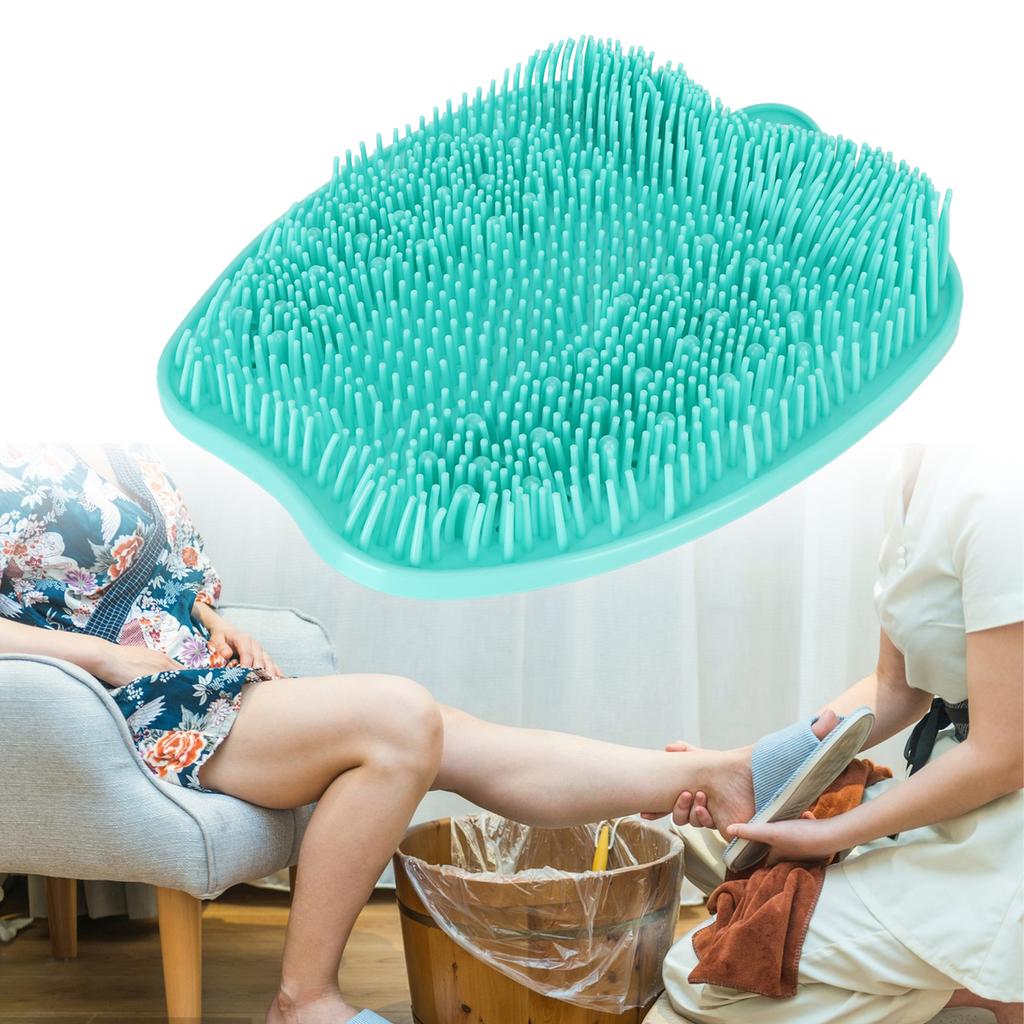 Dusch-Fußschrubber Weiches Silikon Anti-Rutsch Saugnapf Geruchsentfernung Fußwascher für Baden Badezimmer Massage