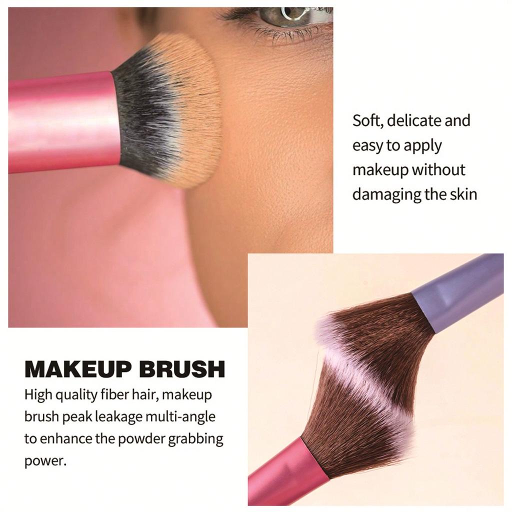 5PCS Makeup Brush Set Halloween Christmas Gift Smash Flour Rouge Brush Face Powder Blusher Brush, Eye Shadow Brush Makeup Tools