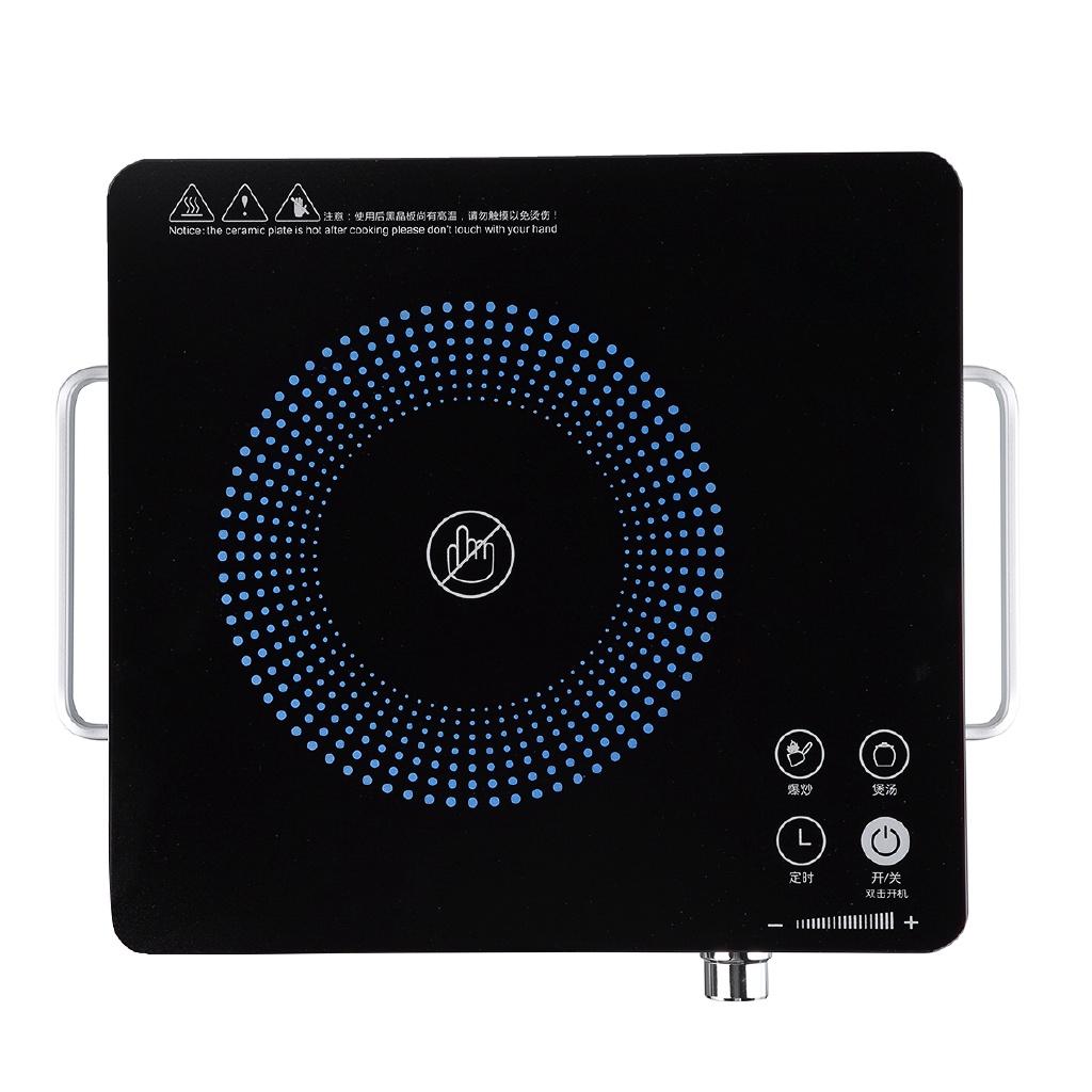 2200W Electric Induction Cooker Cooktop Kitchen Burner Portable Home Countertop Cooker Kitchen Appliance Cooking Tools 30X28X5cm