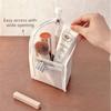 Waterproof EVA Mesh Toiletry Bag Clear Mesh Vertical Toothbrush Holders  Travel