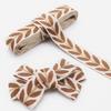 Embroidered Leaf Embroidered Trim Ribbon Satin - Multi-Color Options Decorative Ribbon Fabric 0.91 Meter Pack for DIY Sewing Craft