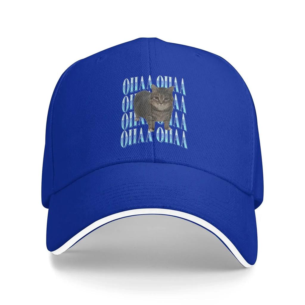 Funny OIIAA OIIAA Spinning Meme Cat Cap For Unisex Women Cool Baseball Cap Snapback Hat Golf Headewear Adjustable