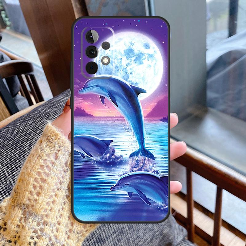 Dolphin Case For Samsung Galaxy A55 A35 A15 A56 A36 A26 A16 A06 A54 A34 A14 A13 A53 A12 A22 A32 A52