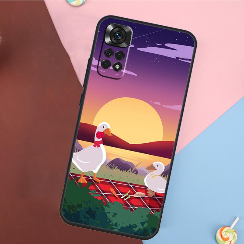 Cartoon Cute Goose Game Cover For Xiaomi Redmi Note 13 Pro 14 12 11 9 10 9S 10S 11S 12S Redmi 10C 12C 13C 14C Case
