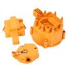 HEI Distributor Cap and Rotor Heavy Duty Large Distributor Cap Set for SBC 283 305 307 327 350 400 K549 Orange