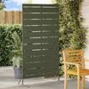 Privacy Screen Olive 100 X 50 X 180 Cm Steel