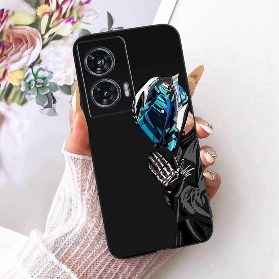 For Motorola Edge 50 Fusion Case XT2429-1 Soft TPU Flower Protective Phone Cases For Motorola G96 motog96 5G Fundas Cover Coque