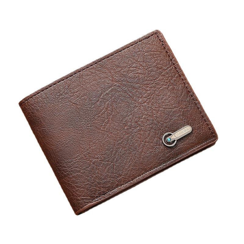 Men's Business Casual Short Leather Wallet
