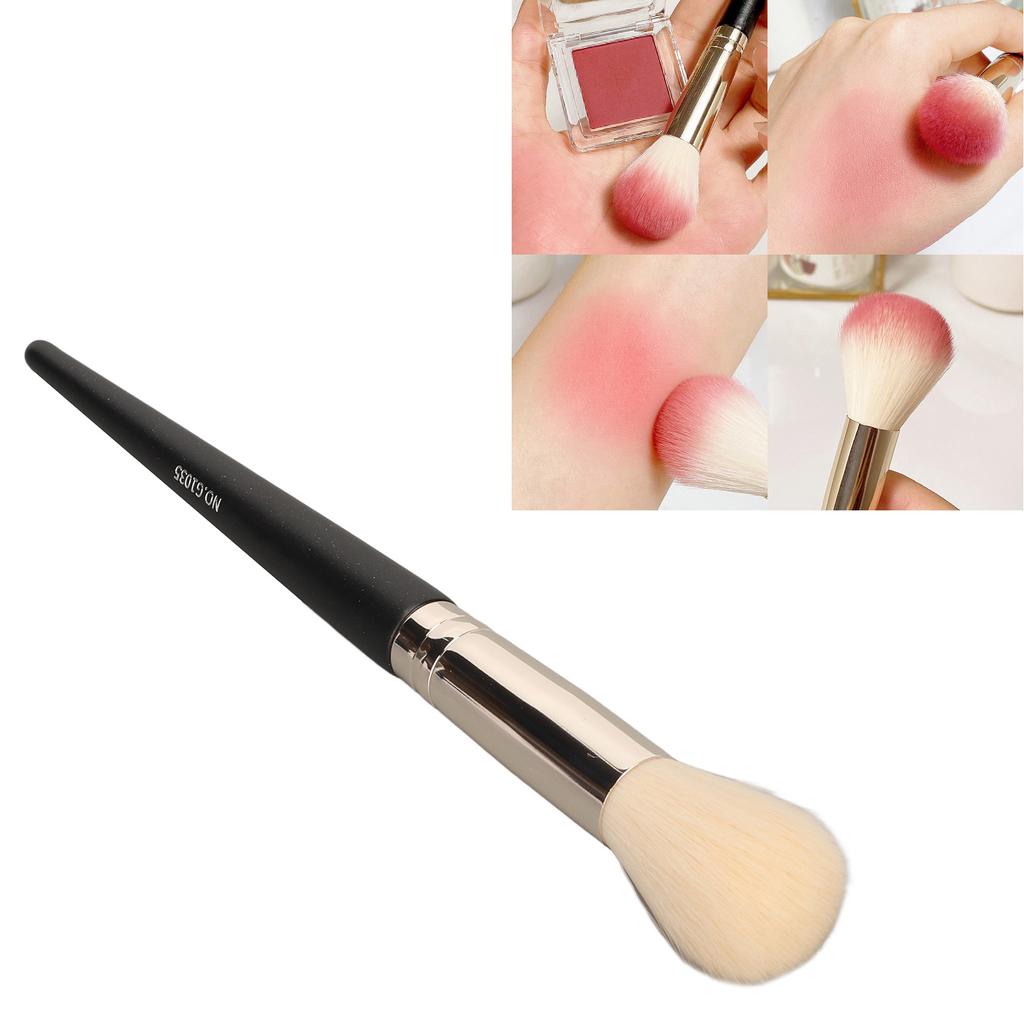Makeup Blush Brush Round Head Dense Brush Hair Lint Free Synthetic Portable Cosmetic Brush