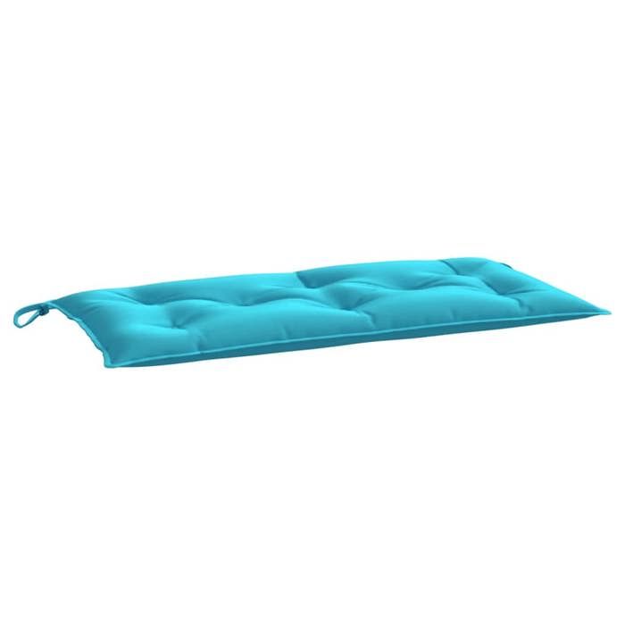 VidaXL Coussin de banc turquoise 100x50x7 cm tissu 361582