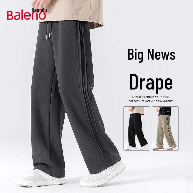 Baleno Men s Pleated Wide-Leg Casual Pants 3XL