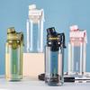 Kostenlose große 1000ml Wasserflasche mit Druckverschlussdeckel und bequemem Griff für Schule, Zuhause, Fitnessstudio, Reisen