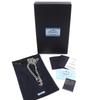Great PRADA Silver ChainNecklace Triangle logo current products 925 2JCA96 Used