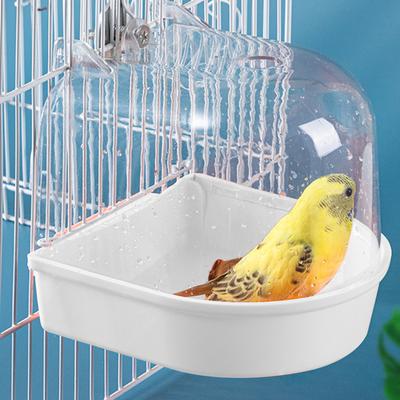 Vogeltränke Kasten Liebesvögel Kleine Vögel Wellensittiche Käfig Papagei Badebecken für Wellensittich Kanarienvogel Wellensittich Käfigzubehör