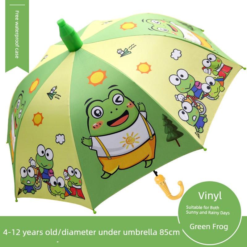 Children's Umbrella for Kids, Elementary School Students, Boys and Girls, Dual-Use Sun and Rain Umbrella, Black Coating, Back-To-School Season, Sun