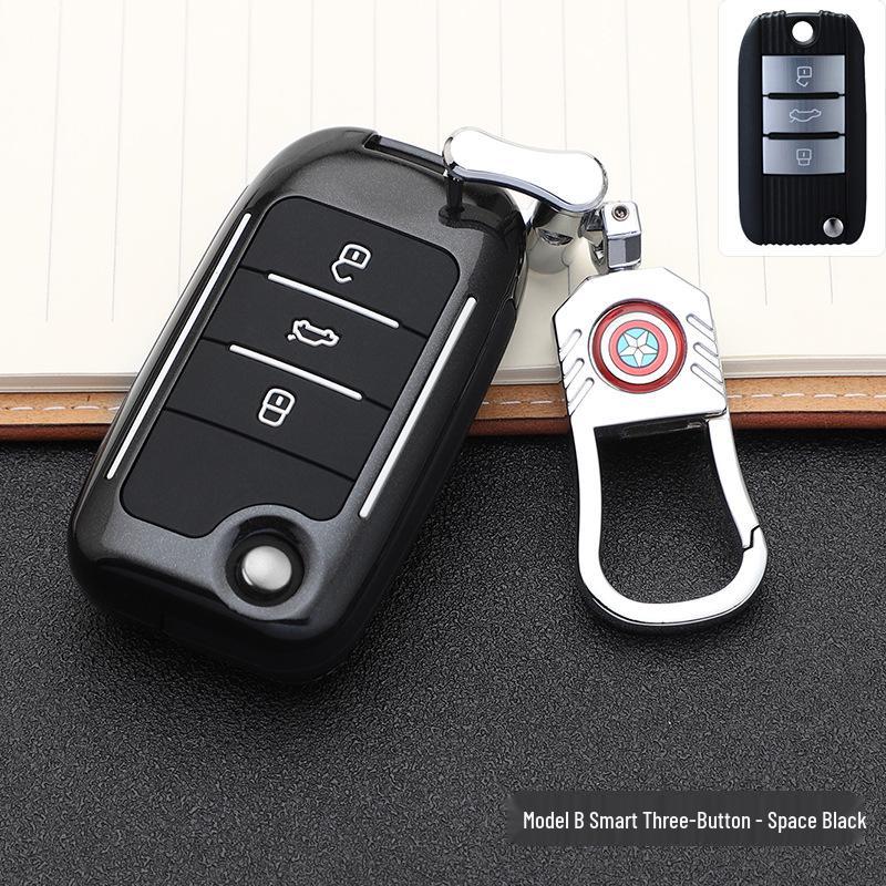 Fashionable MG Key Cover: Stylish Remote Control Shell with Buckle for Personalized Car Key Decoration