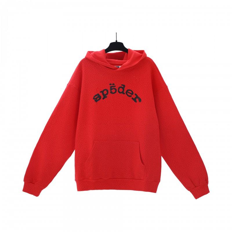 Premium Heavyweight Hooded Sweatshirt With Rhinestone Letter Print Unisex Streetwear Pullover Fall