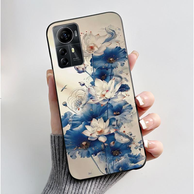 Casing For ZTE Blade A72s A7050/V41 Smart Case Luxury Dragon Cute Cool Boys Girls Black Matte Soft TPU Silicone Shell Back Cover