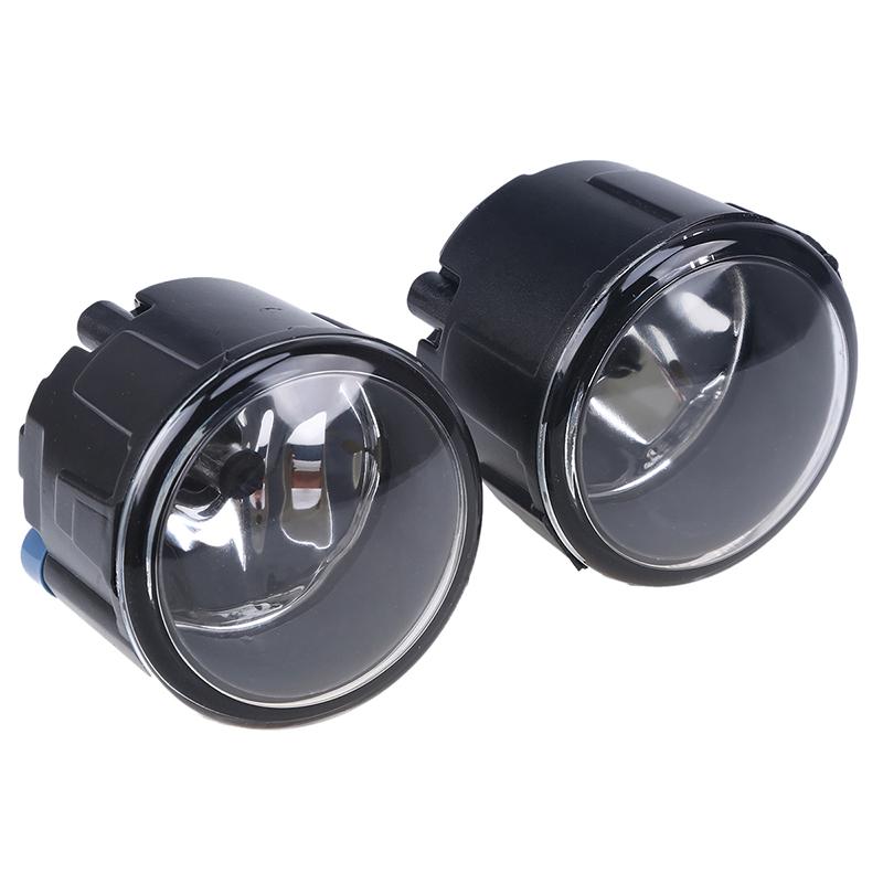 1/2pcs Front Bumper Fog Lights Assembly Clear Lens Driving Lamps with Halogen Bulbs for Nissan Murano Rogue Versa Sentra replacement