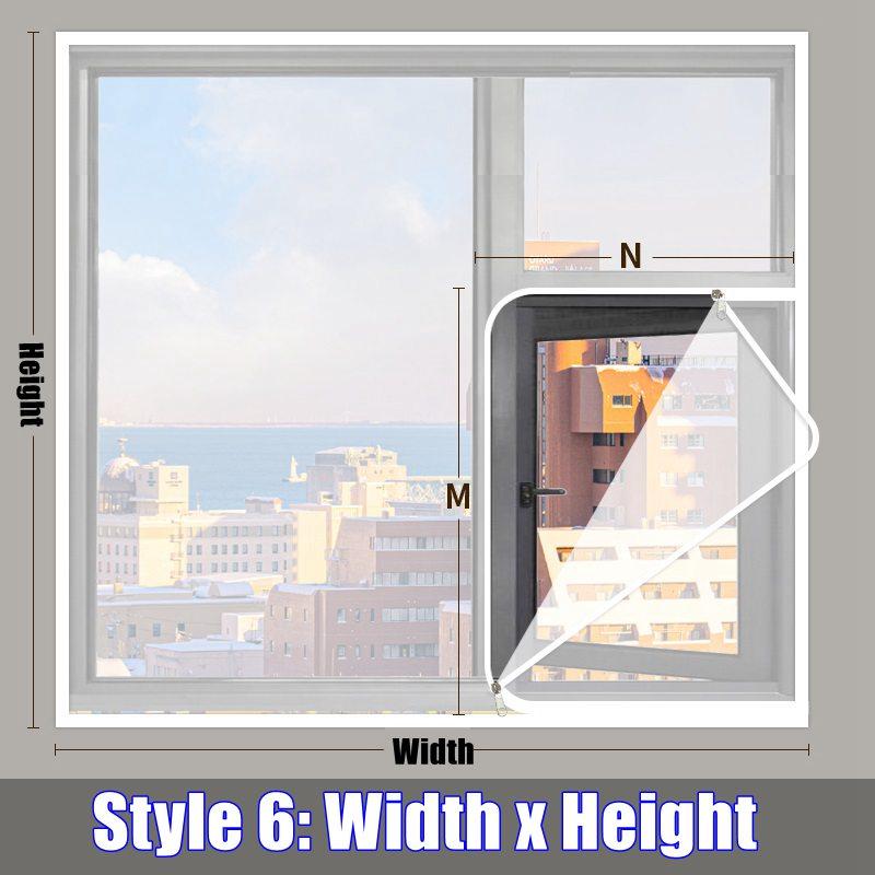 Winter  Window Curtain Keep Warm Transparent Film With Double Zipper Windproof Self-Adhesive Clear Soft Glass Shrink Heat Film
