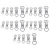 25Pcs Ball Bearing Fishing Swivels 360 Degree Rotation Stainless Steel Rings for Saltwater Use 5 Sizes