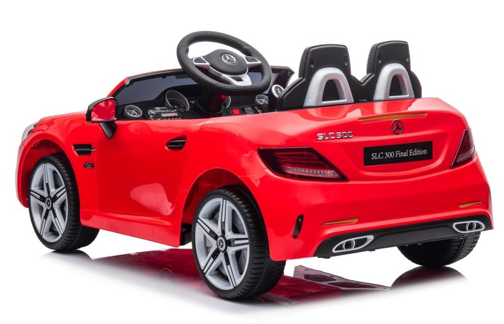 Battery Powered Car Mercedes Benz Slc300 Red, Sounds, Lights, Remote Control