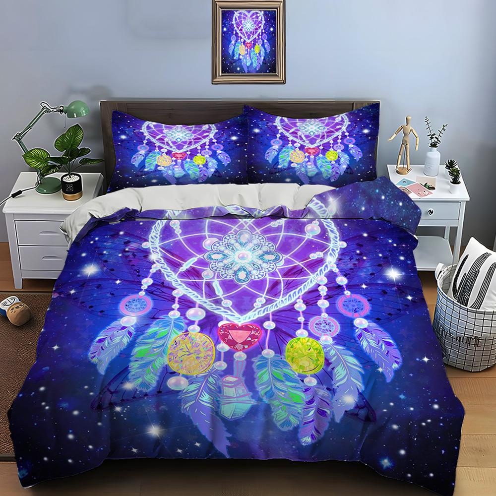 10 Sizes Fantasy Dream Catcher Print Bedding Set Duvet Cover 1 Duvet Cover 2 Pillowcases Adult And Kids Bedding Set Luxury