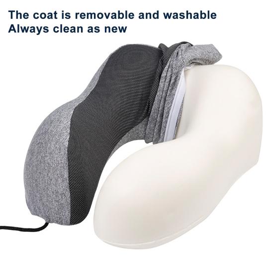 

U-образная подушка из пены с эффектом памяти, дорожная подушка для шеи, поддержка шеи, подушка для автомобилей, поездов, домашнего офиса