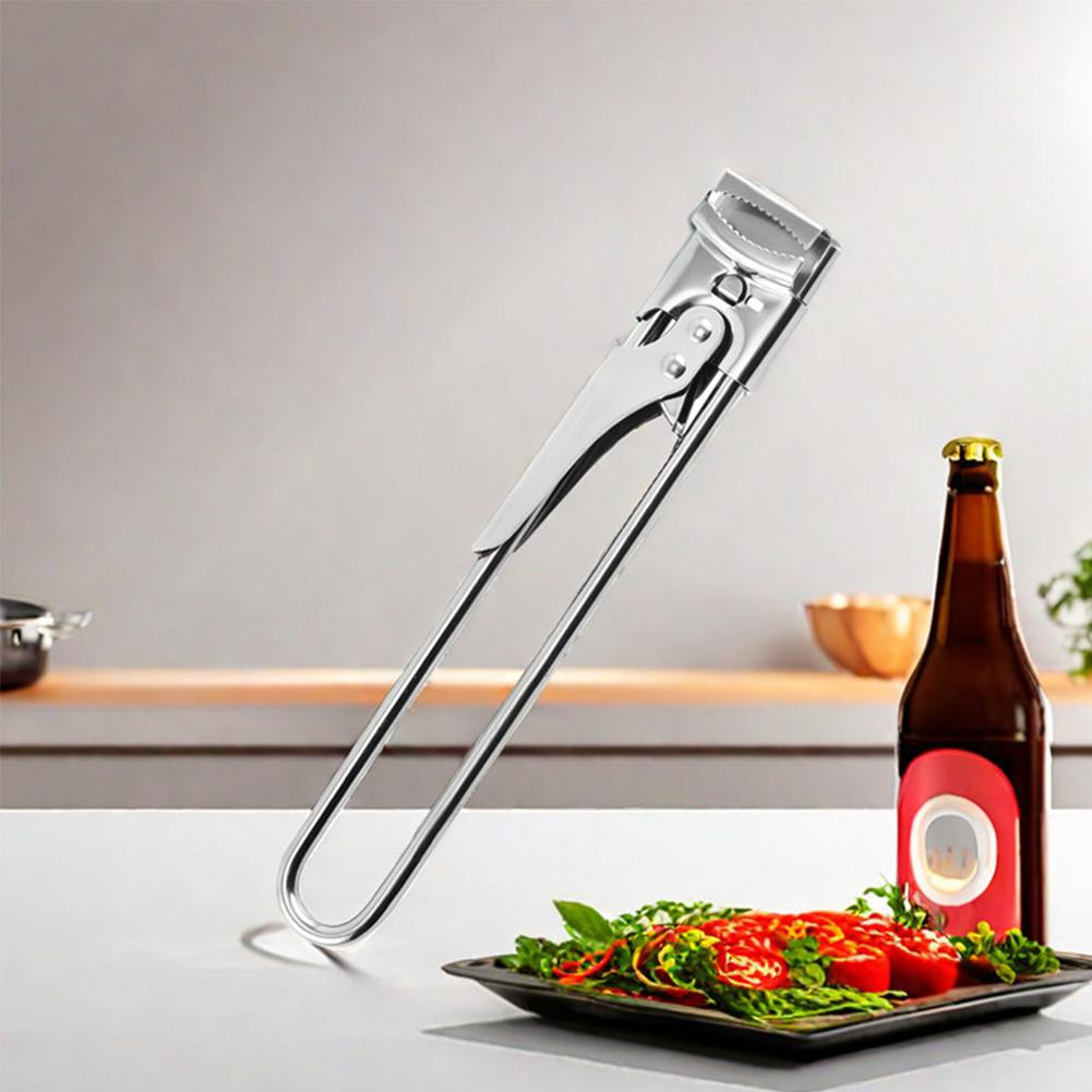Adjustable Multi-Function Bottle Opener Stainless Steel Lids Off Jar Opener Screw Can Opener Wine Opener Kitchen Accessories