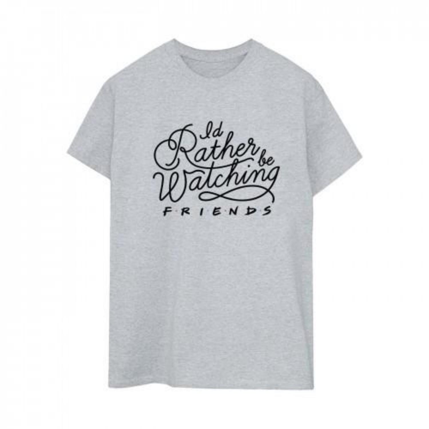 Friends Womens_Ladies IÂ´d Rather Be Watching Boyfriend T-Shirt XXXXL