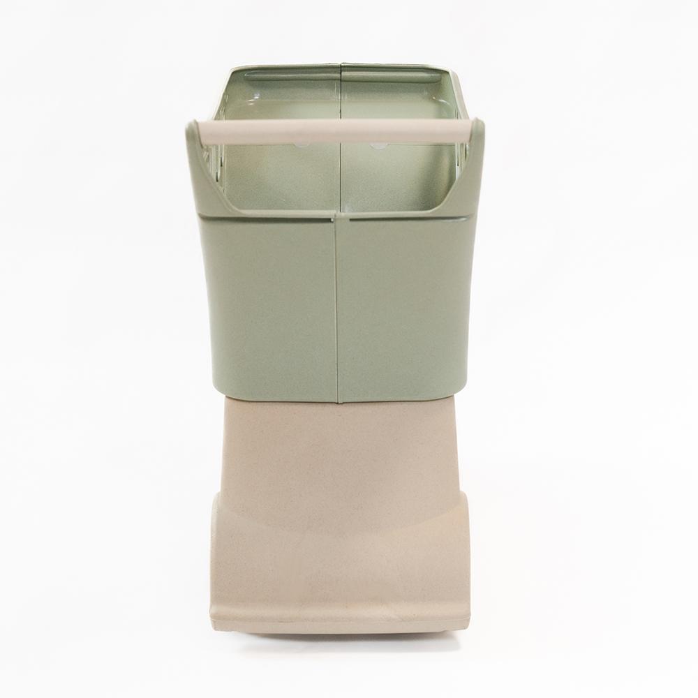 Pram Beige and mint Eco-plastic