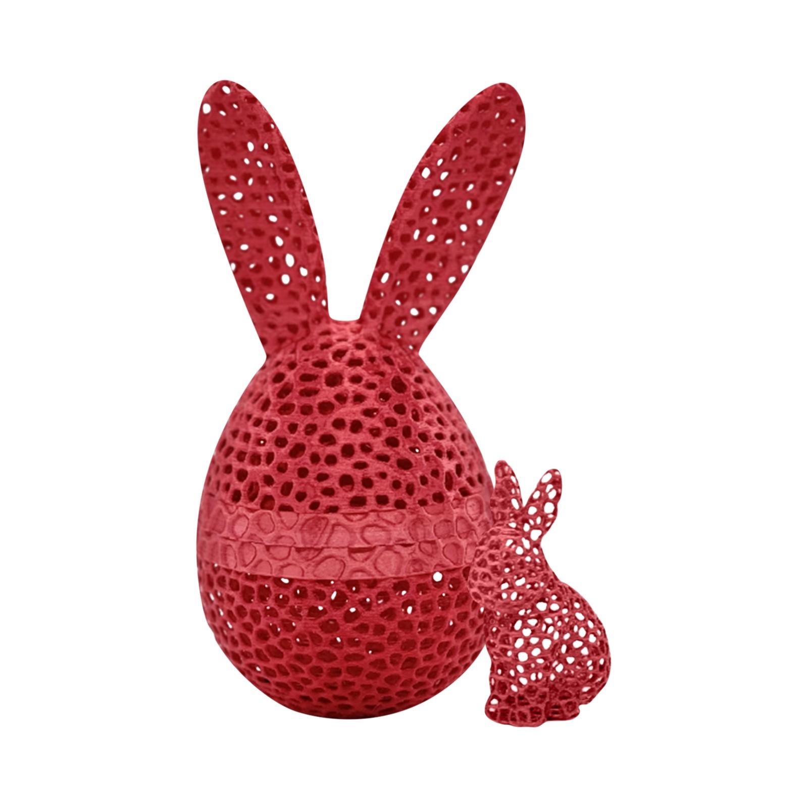 

Пасхальные полые яйца кроликов, украшения, напечатанные на 3D-принтере, небольшие украшения и подарки, в которых можно хранить яйца кроликов 4 дюйма One Size