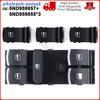 4Pcs Set Chrome Window Switch Control For 4 Door For VW Passat Golf MK5 6 Jetta
