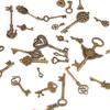 69pcs Assorted Antique Vintage Bronze Skeleton Keys   Hrt Bow Jewelry