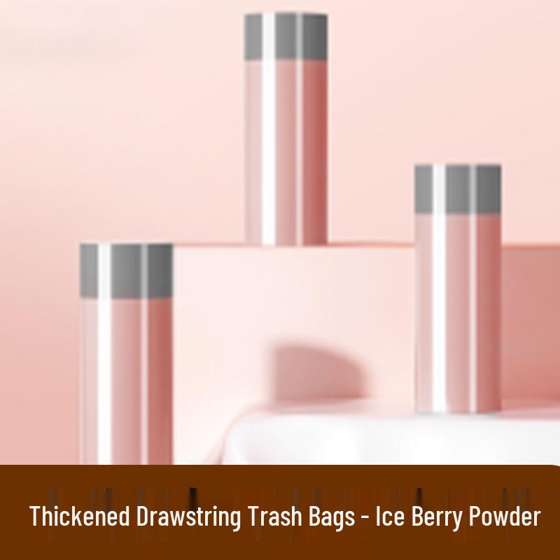 Large Pink Drawstring Garbage Bags for Kitchen and Dorm