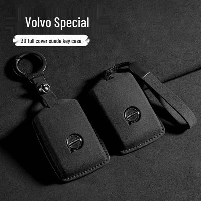 Volvo Schlüsseletui für XC60, XC90, XC40, S60L, S90, V90CC - Wildleder Schalenabdeckung