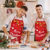 Funny Holiday Cooking Aprons for Men Women, Adjustable Kitchen Baking Grilling Aprons for Party Supplies