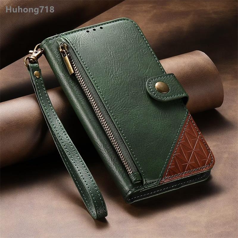 For Honor X5C X7D X8A X9b X9C X9D X50 X50i X60 200 600 Lite Smart Pro Plus 4G 5G Wallet Case Flip Leather Cover Zipper Coin Pocket Soft Full Body