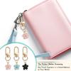 5 Pcs Creative Cherry Blossom Keychain Colorful Flower Bag Pendant Small Gift Decoration Couple Family Keychain Pendant
