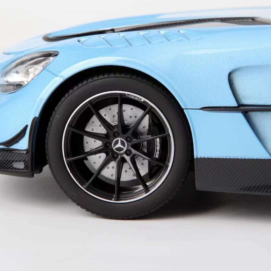 1/18 Scale Benz AMG GT Black Series Diecast Car Model with  Sound and Light, Pull Back Toy Car Model for Kids Adult Collection Gift