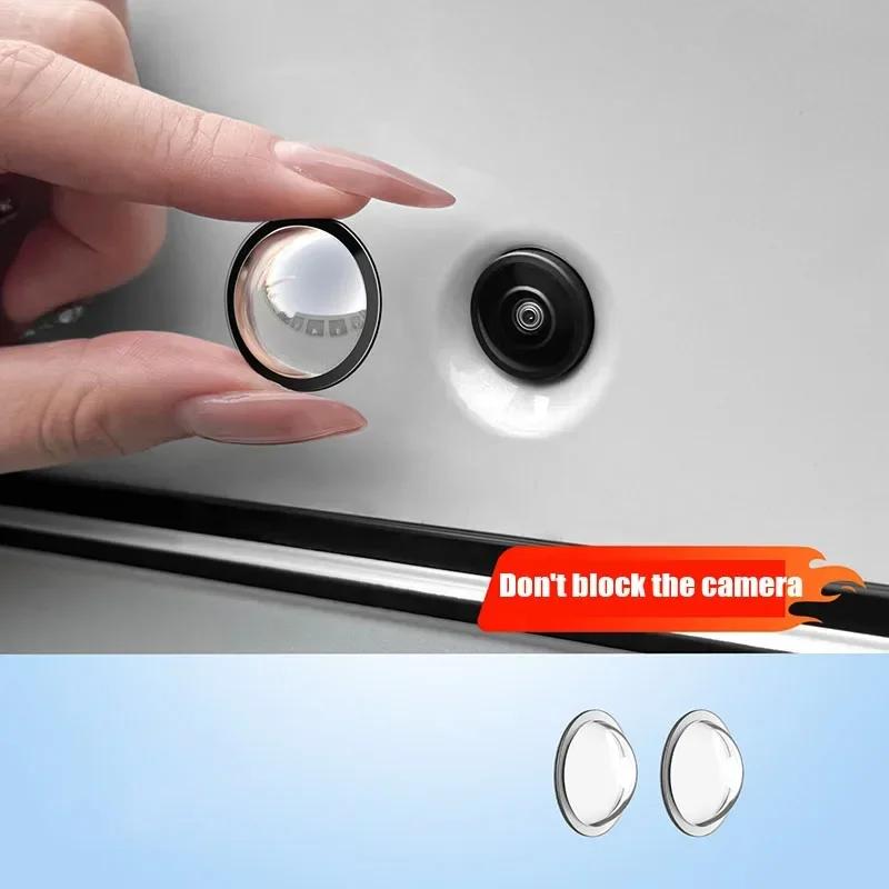 2PCS Car Camera Protective Cover Front Bumper Camera Anti-Scratch Shield Lens Guard PC Protective Cover Kits Amagi