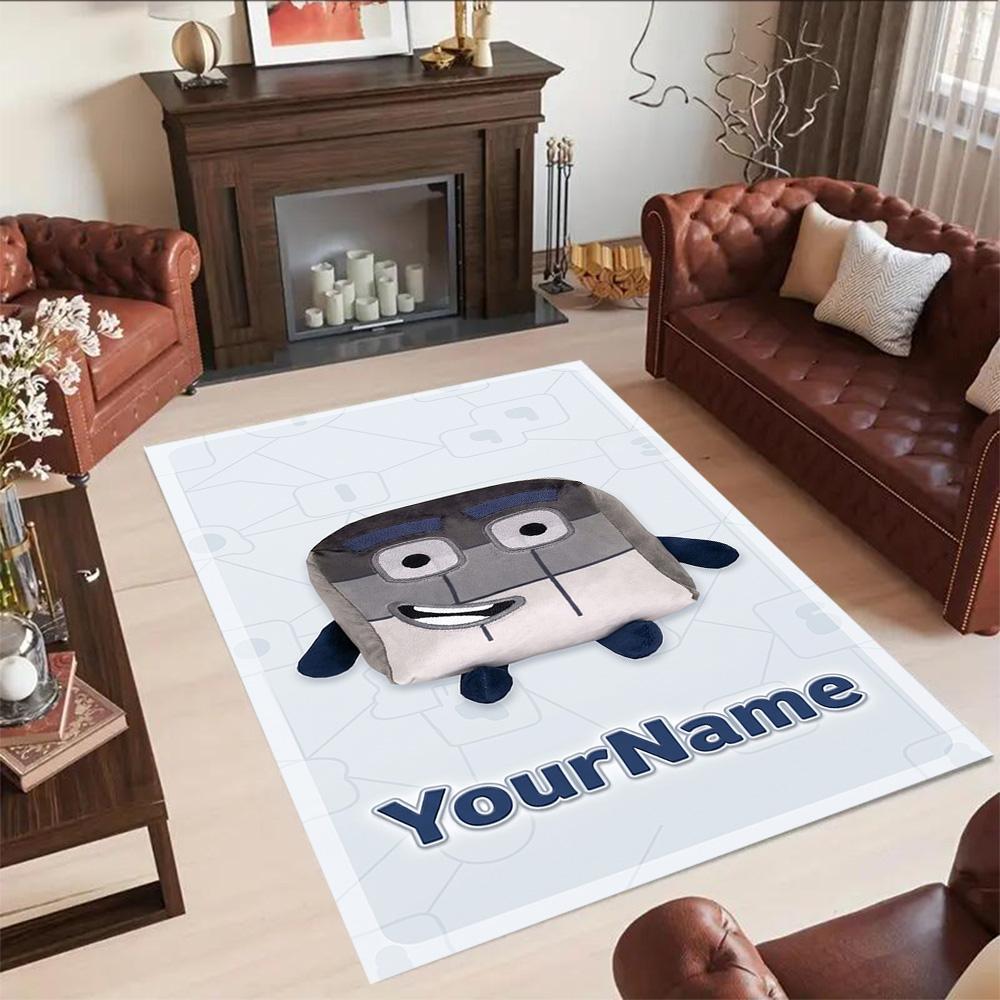 Numberblocks Customizable Name Floor Mat Design for Decorate room Kitchen Balcony Study room Antislip Carpet Office home decor