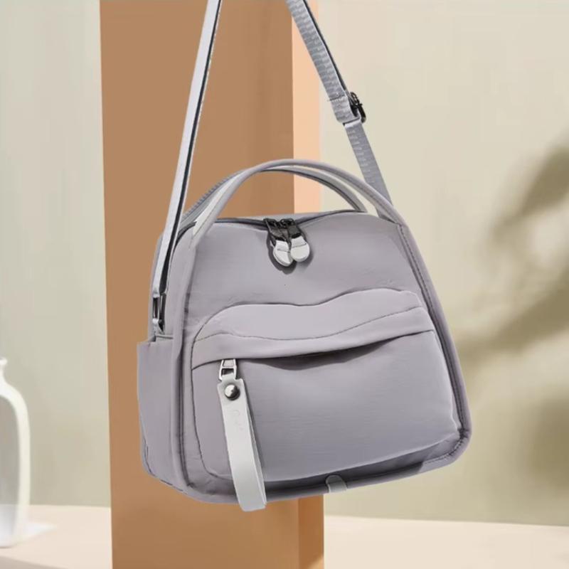 Leichte Canvas Damen Umhängetasche Lässige Vielseitige Mehrere Taschen Handtasche Reißverschluss Modische Tragetasche bolso mujer