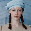 poesiedame DENIM BERET IN LIGHT BLUE