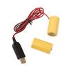 3V Power Converter LR14 C Battery Eliminators Replace 2Pcs 1.5V C Size Batteries for LED Light Toy with Type C Adapter