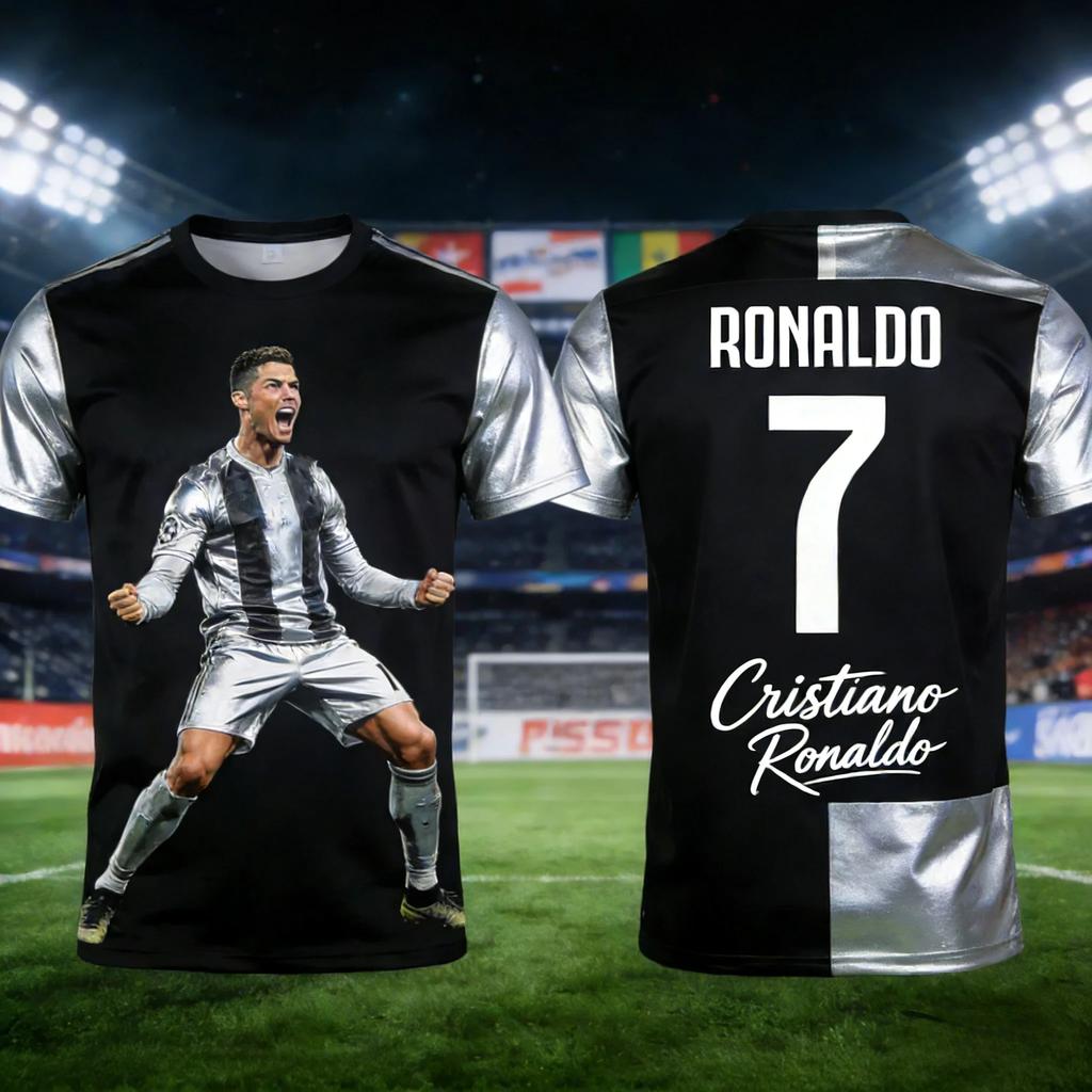 Maglia da Calcio AI Ronaldo #7 per Adulti Bambini 2026 Traspirante Comfort Estate Allenamento T-shirt da Calcio