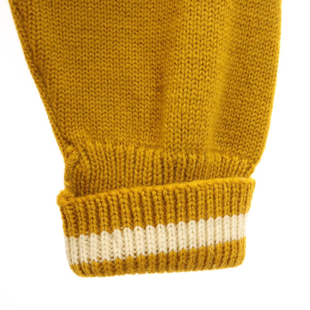 COLLEGIATE PENNAN 60s 70s Vintage Lettered Long Sleeve V Neck Knit Cardigan Men's Used