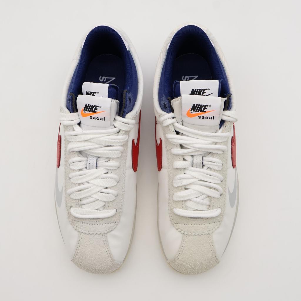 DQ0581-100 Sacai Nike Zoom Cortez White University Red Blue Light Cream (Men's)