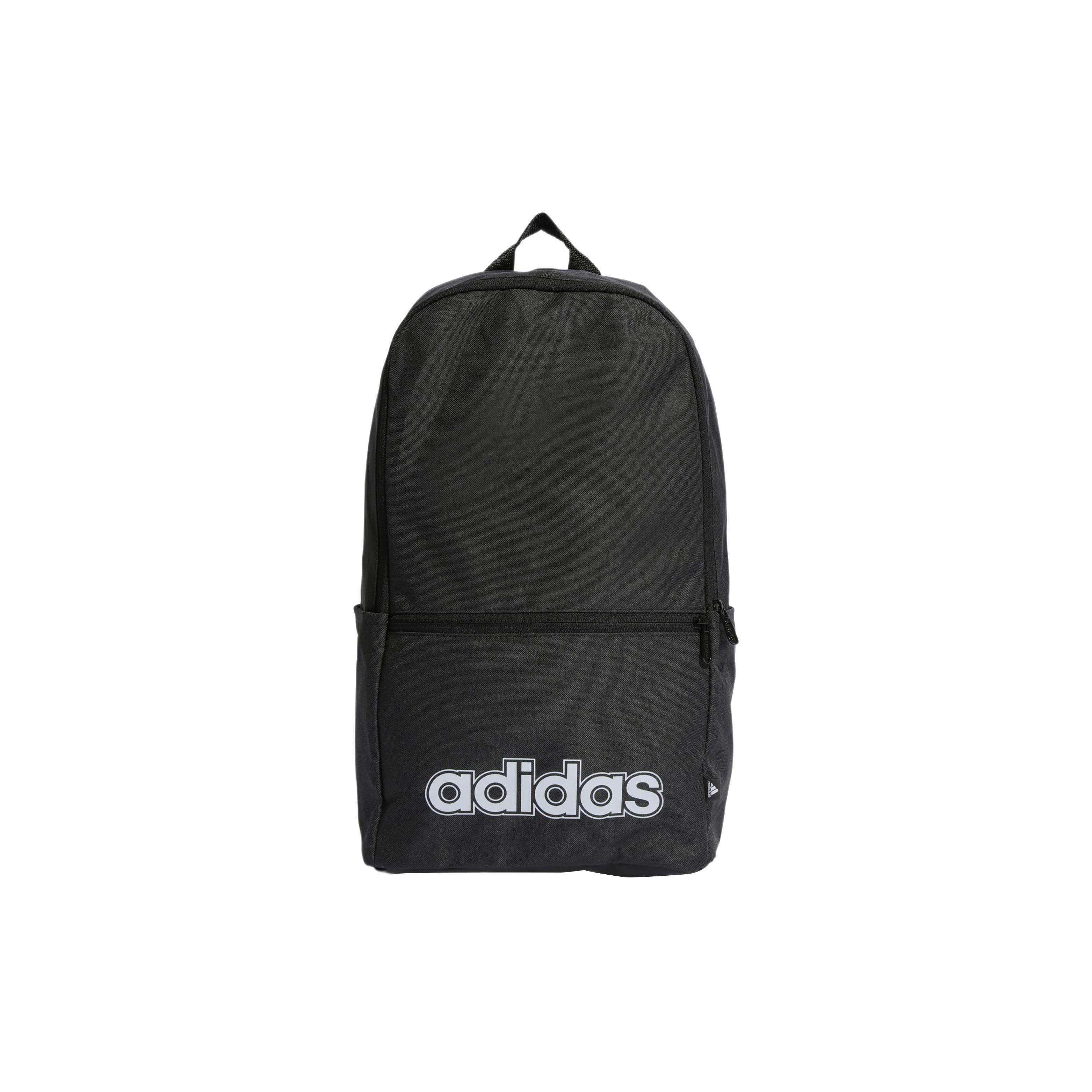 Adidas Large Capacity Sports Recycled Polyester Plain Weave Fabric Backpack Unisex Backpacks Black HT4768 Black