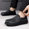 Fashion Leather Men's Classic Loafers Moccasins Shoes Luxury Brand Man Casual Footwear Handmade Formal Slip on Boat Shoes Business Flats